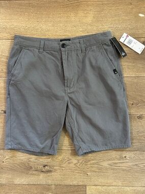 Quiksilver Men's Grey Pull-On Chino Shorts